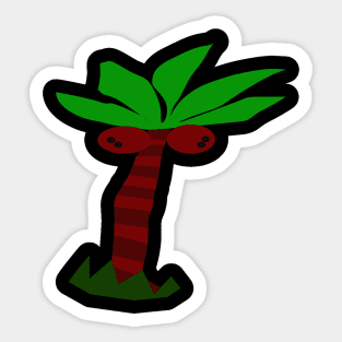 Palm tree vector illustration Sticker